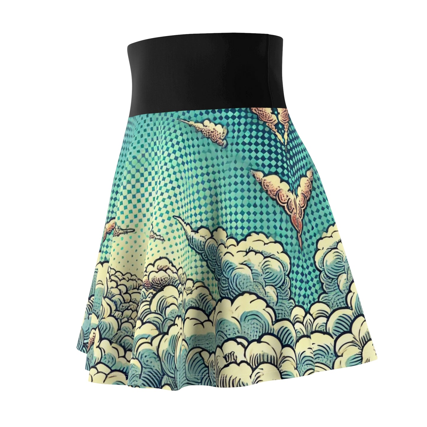 Clouds Women's Skater Skirt