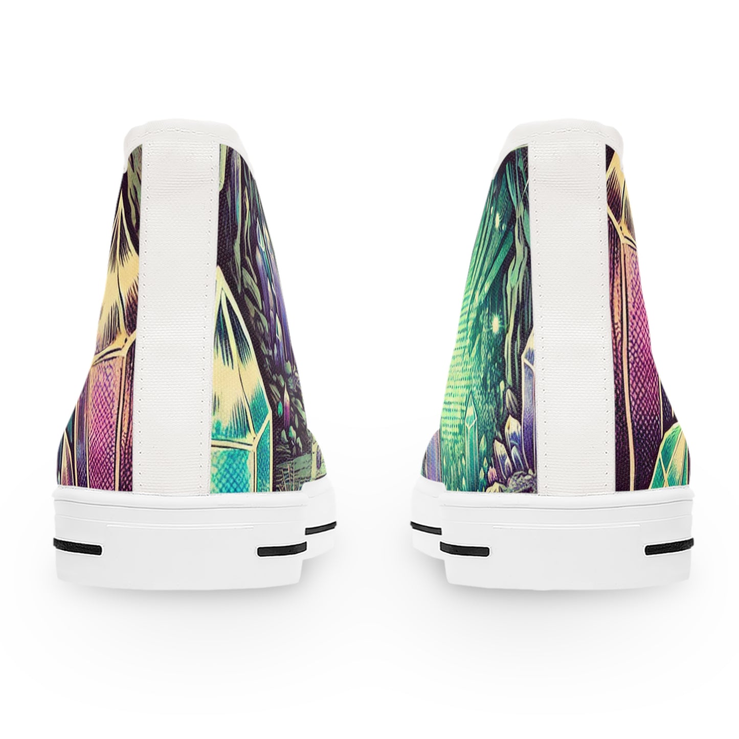 Crystals Women's High Top Sneakers