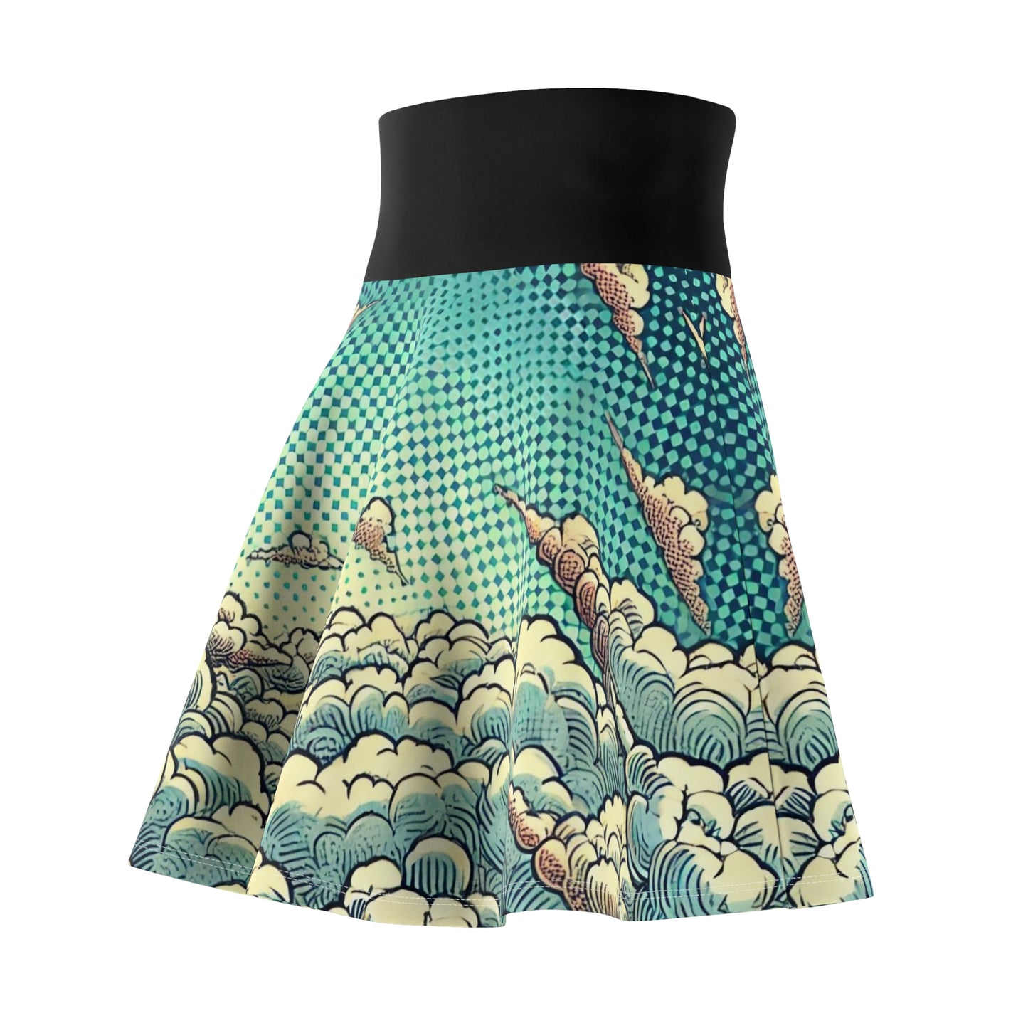 Clouds Women's Skater Skirt