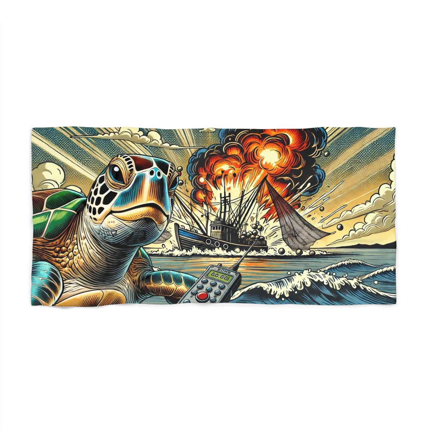 Sea Turtle’s Revenge Beach Towel