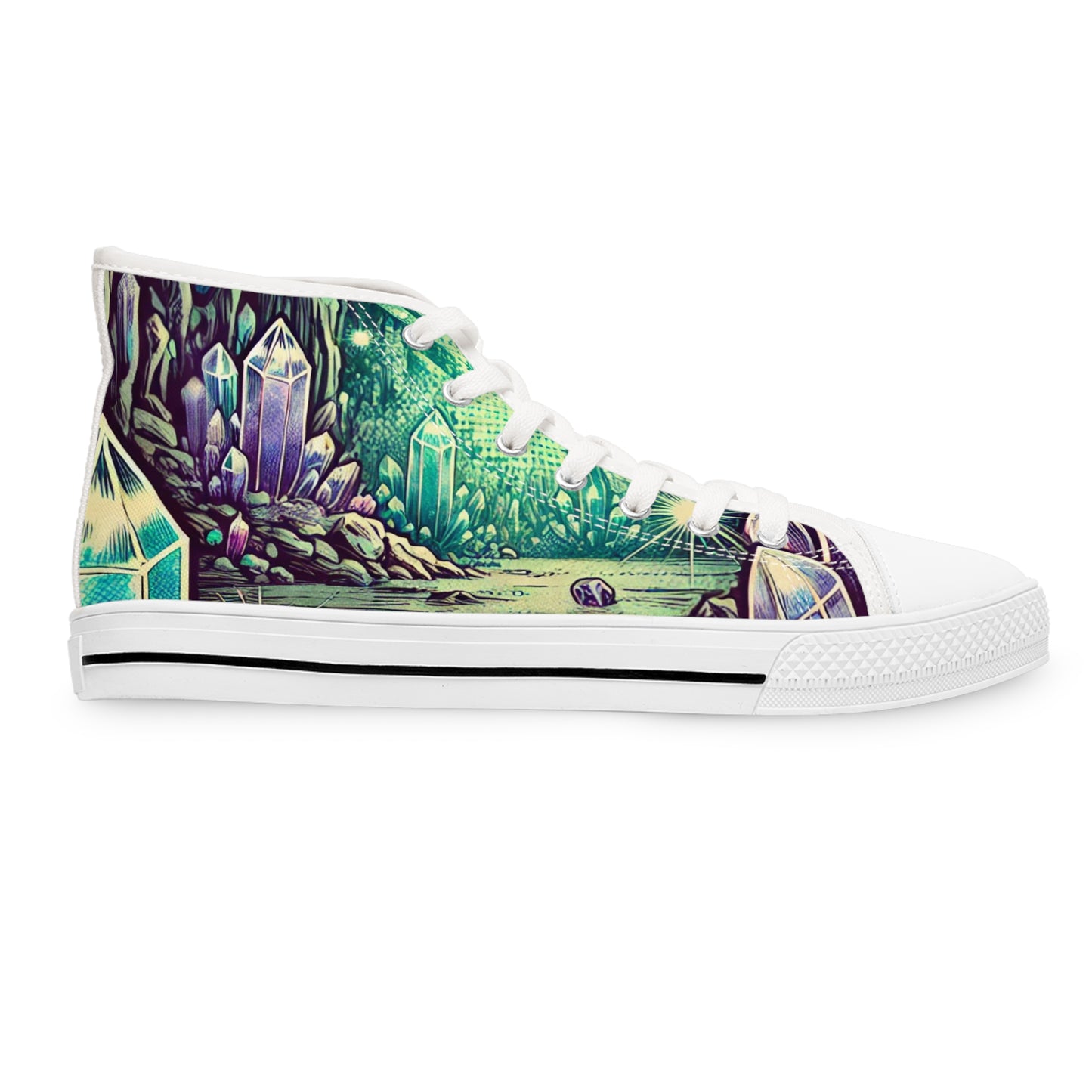 Crystals Women's High Top Sneakers