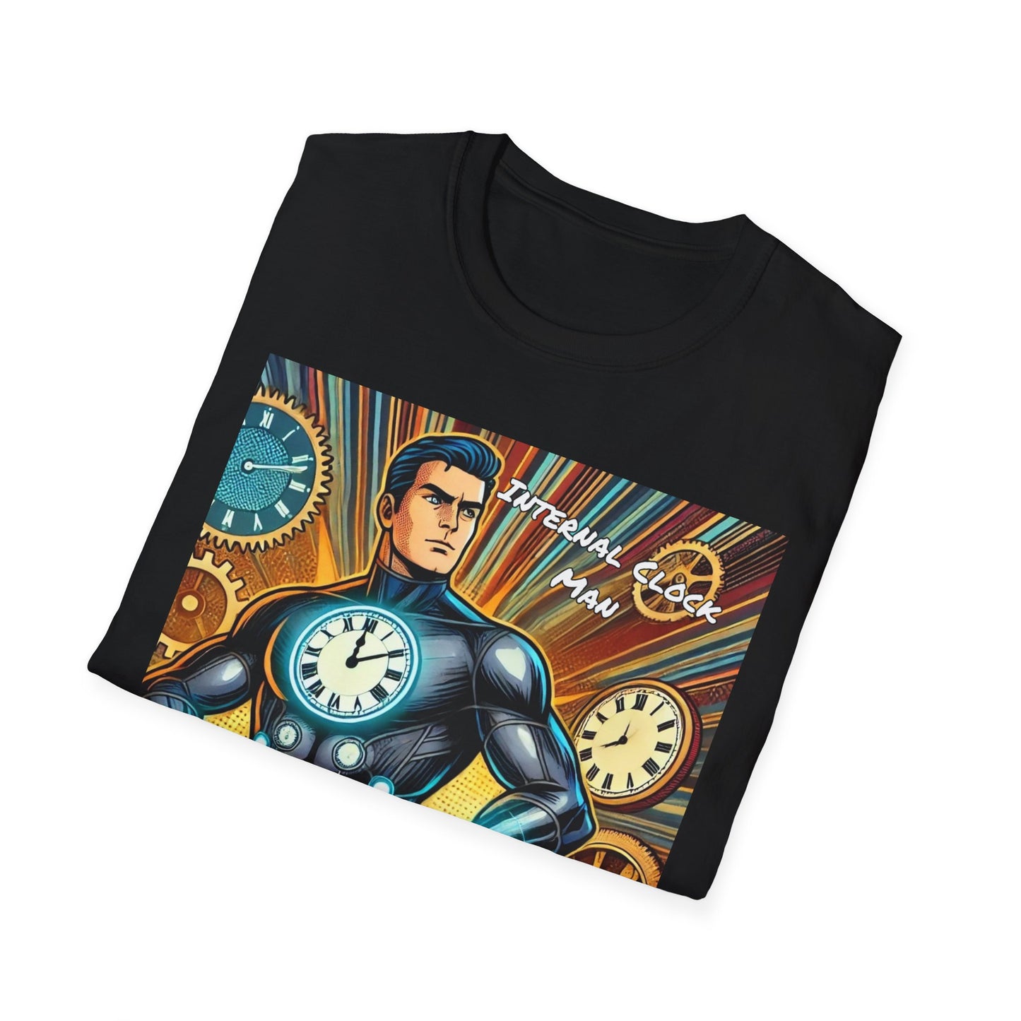 Internal Clock Man Super Hero Unisex T-Shirt