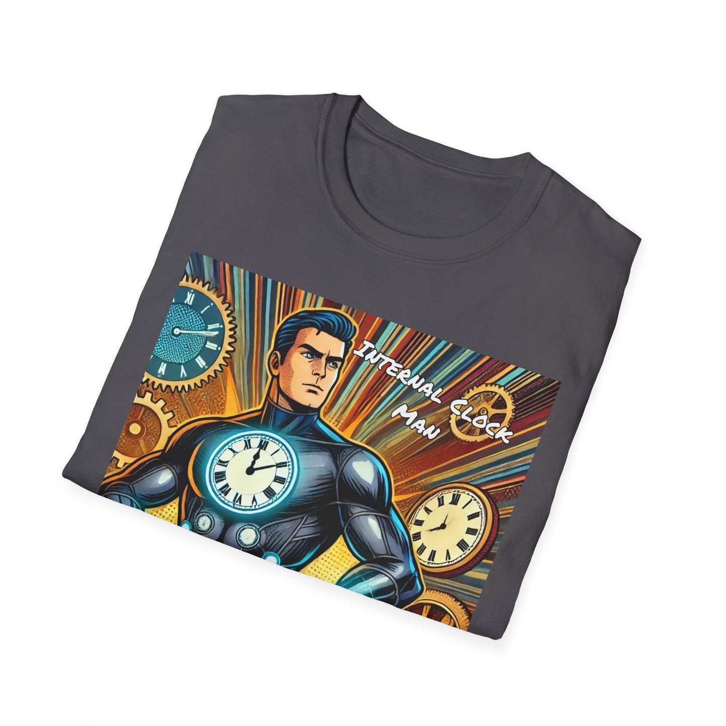 Internal Clock Man Super Hero Unisex T-Shirt