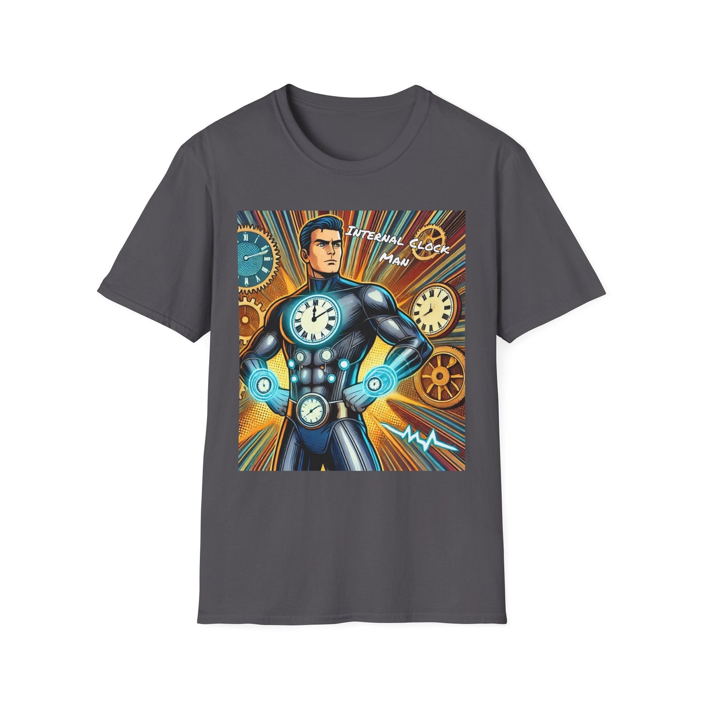 Internal Clock Man Super Hero Unisex T-Shirt