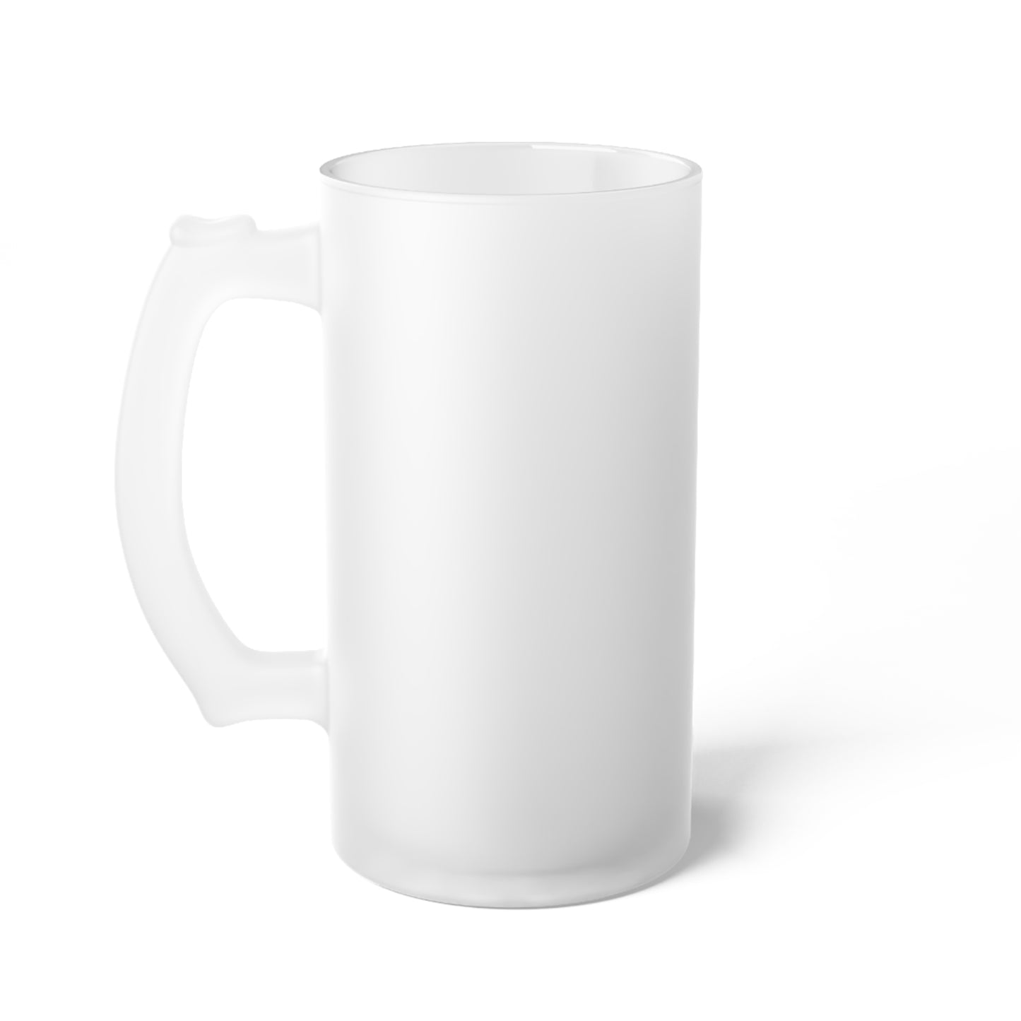 Working Mom and Mr. Mom Postmodern Frosted Glass Beer Mug