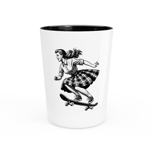 Skateboarding Postmodern Shot Glass