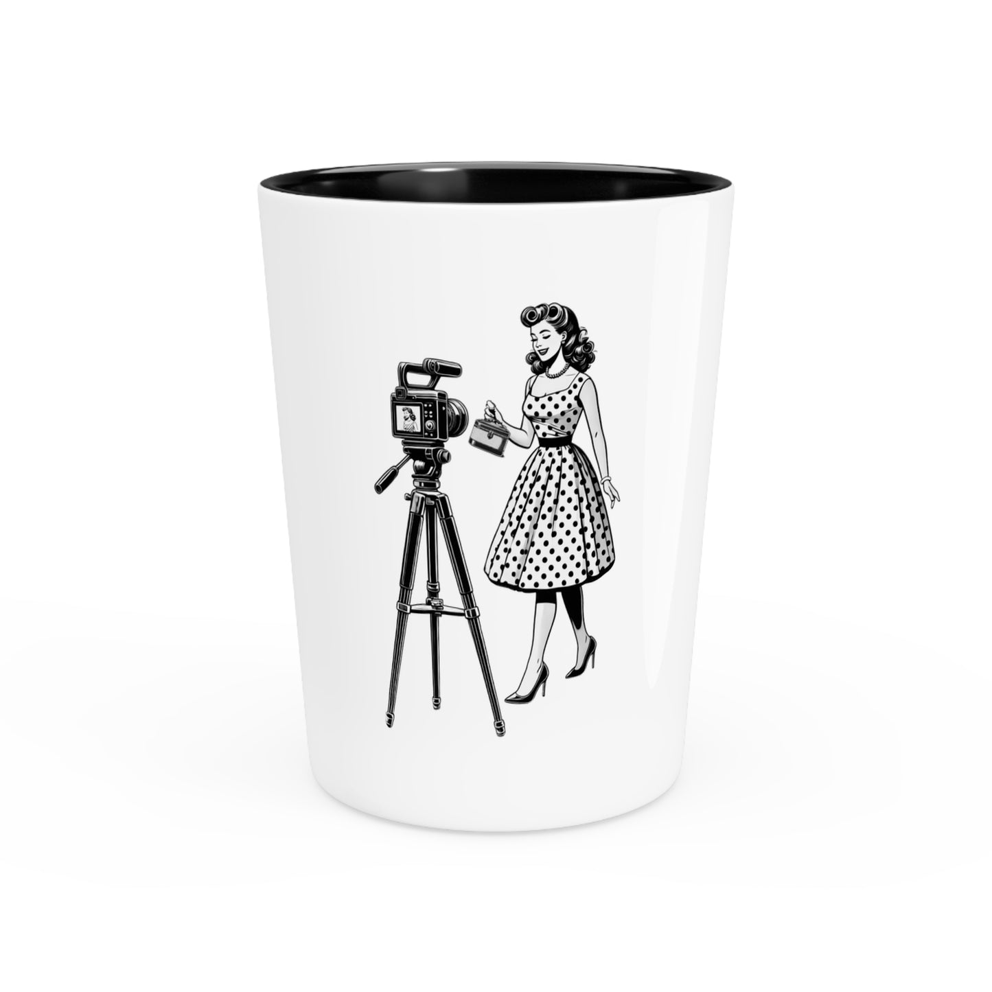 Vlogger Postmodern Shot Glass