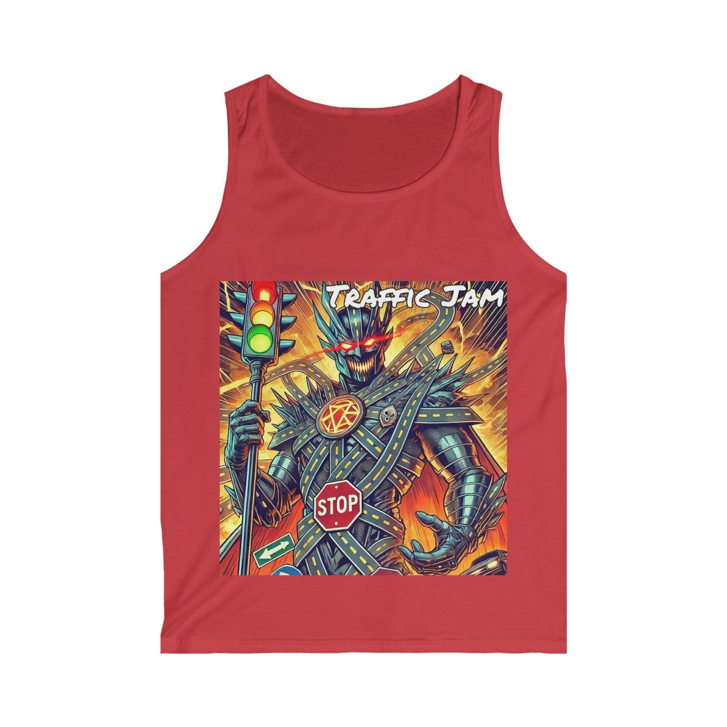 Traffic Jam Supervillain Men's Soft style Tank Top