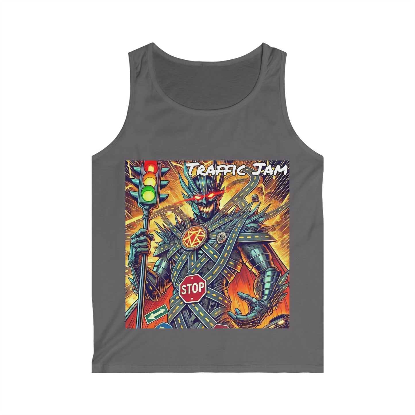 Traffic Jam Supervillain Men's Soft style Tank Top