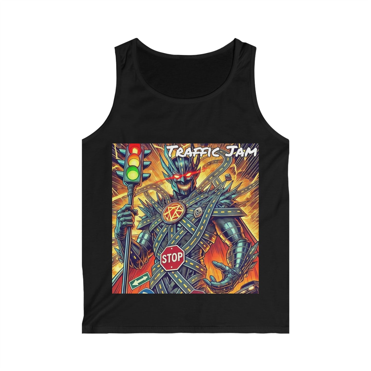 Traffic Jam Supervillain Men's Soft style Tank Top