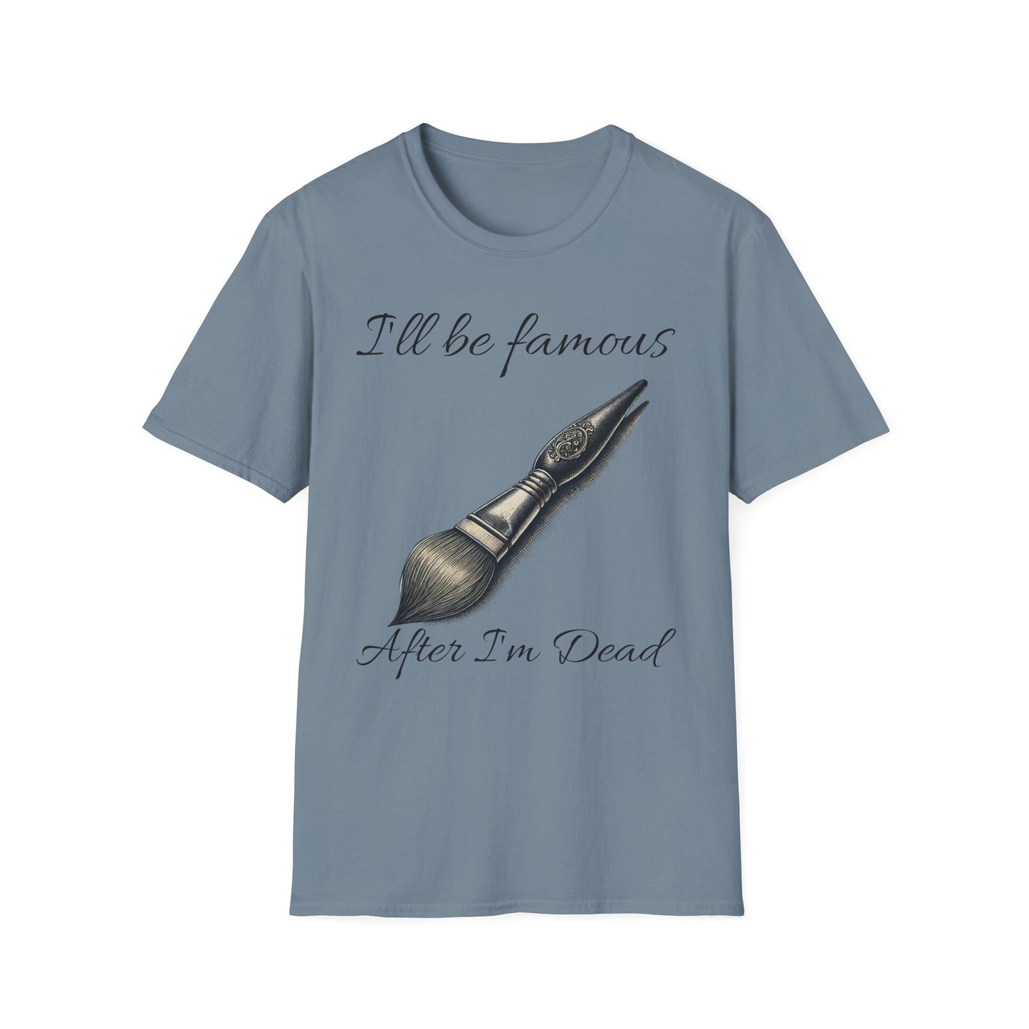 Artist Paintbrush T-Shirt - Unisex Softstyle T-Shirt