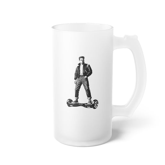 Hoverboard Postmodern Frosted Glass Beer Mug