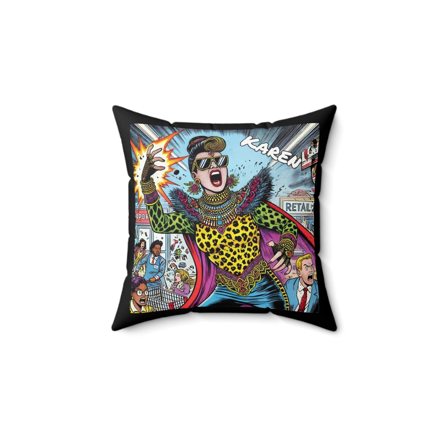 Karen Supervillain Spun Polyester Square Pillow