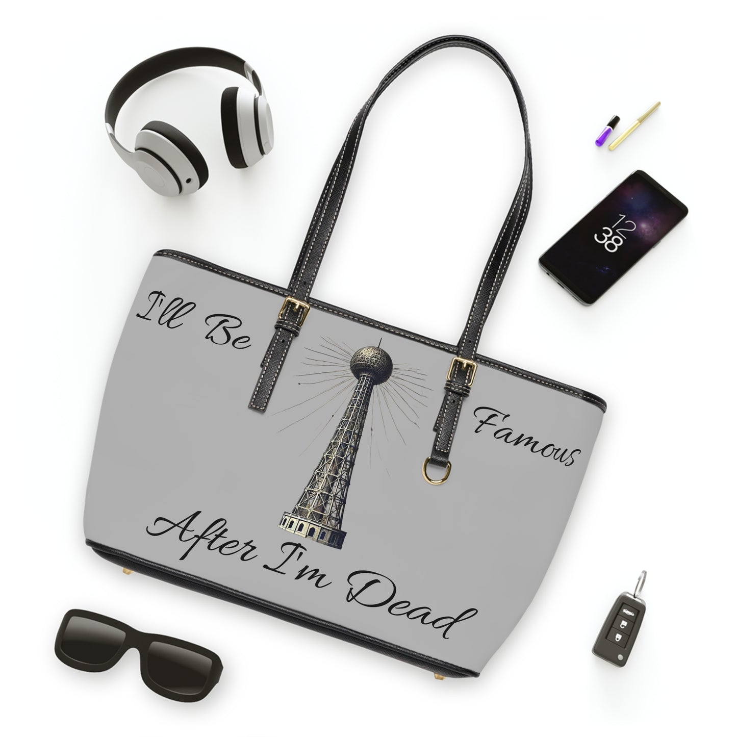 Inventor Shoulder Bag - I’ll be famous after I’m dead - PU Leather Shoulder Bag