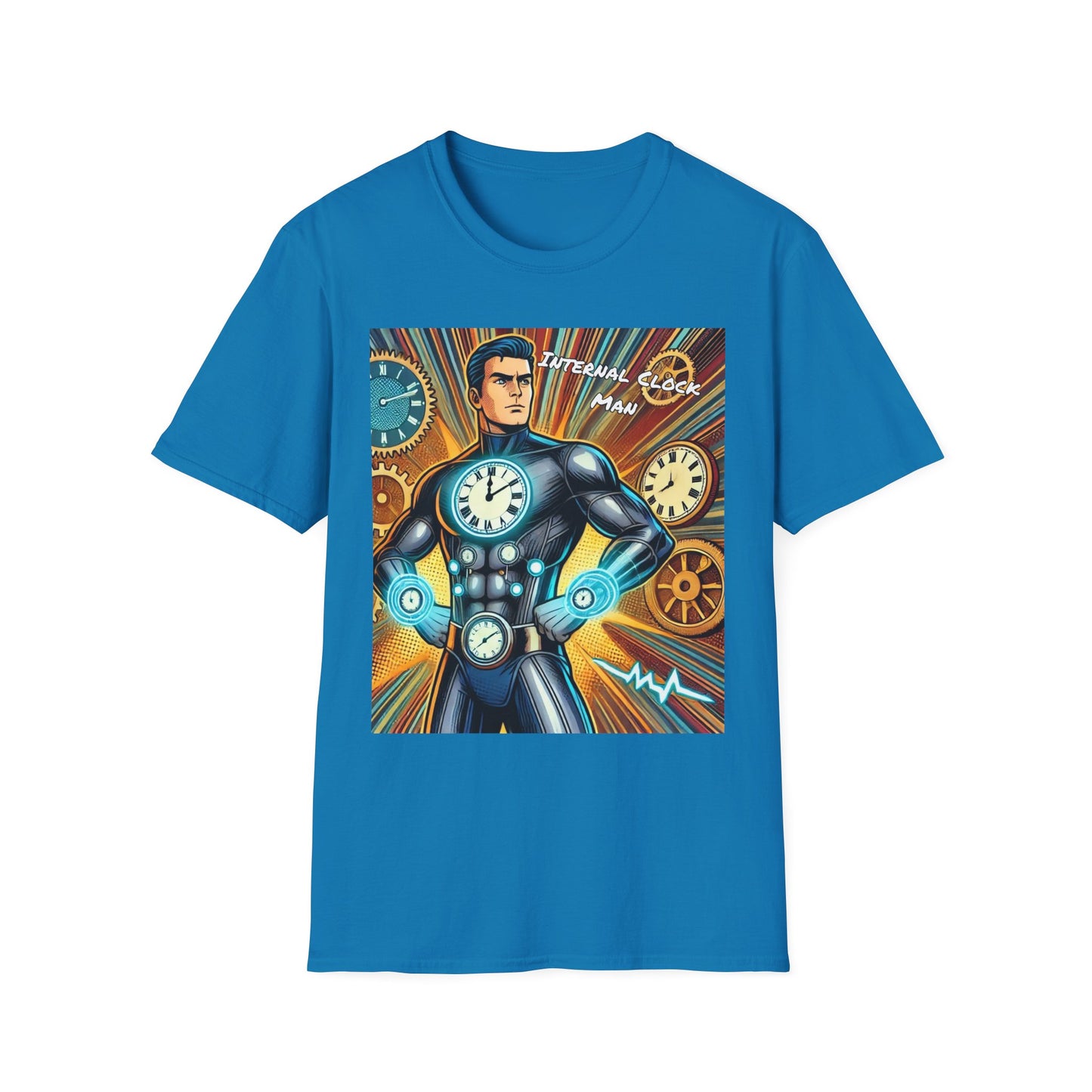 Internal Clock Man Super Hero Unisex T-Shirt