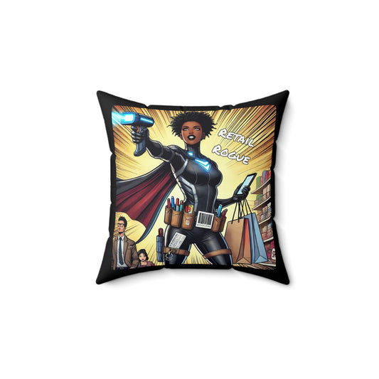 Retail Rogue Super Hero Spun Polyester Square Pillow