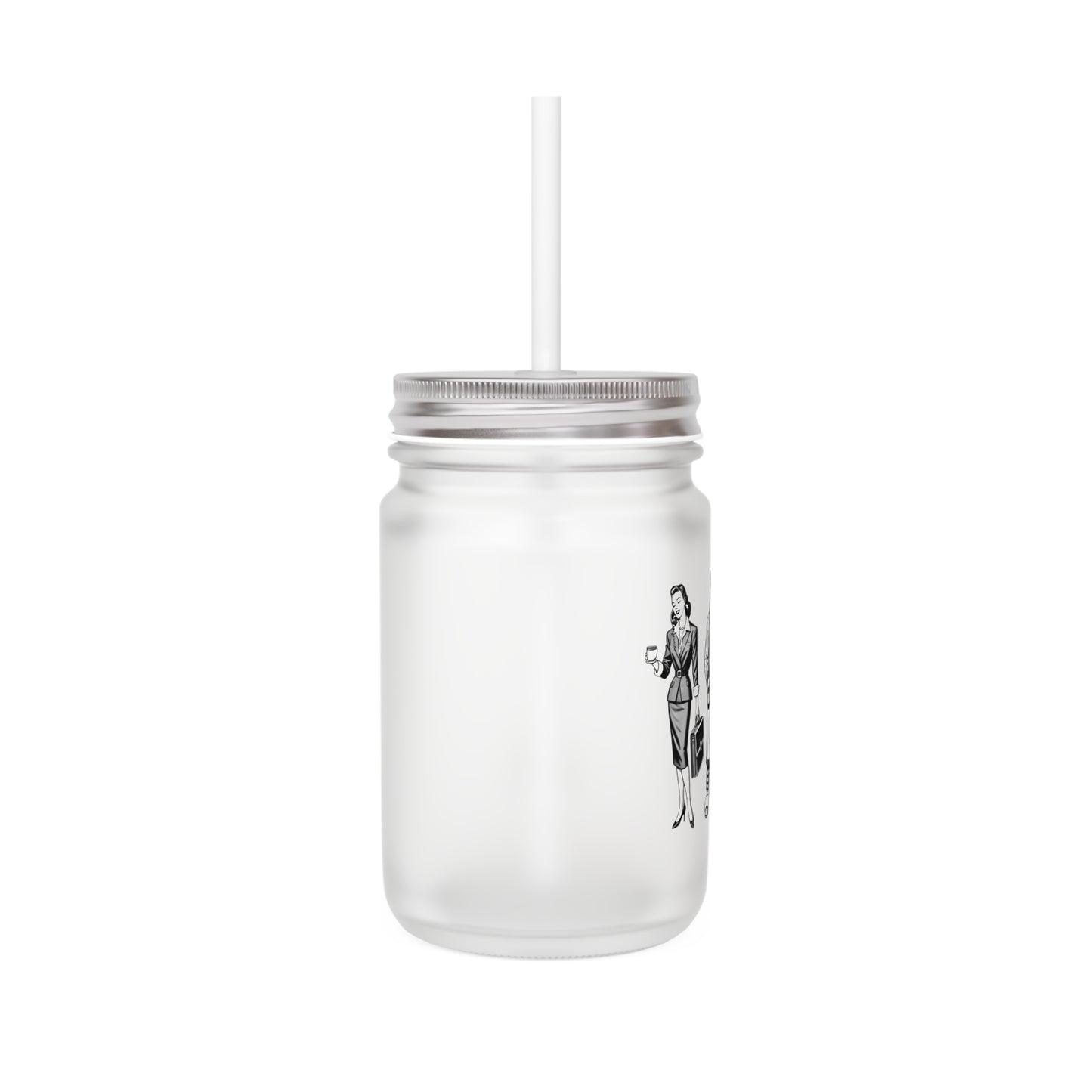 Working Mom and Mr. Mom Postmodern Mason Jar