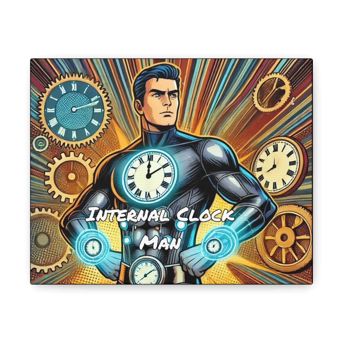 Internal Clock Man Wall Decor