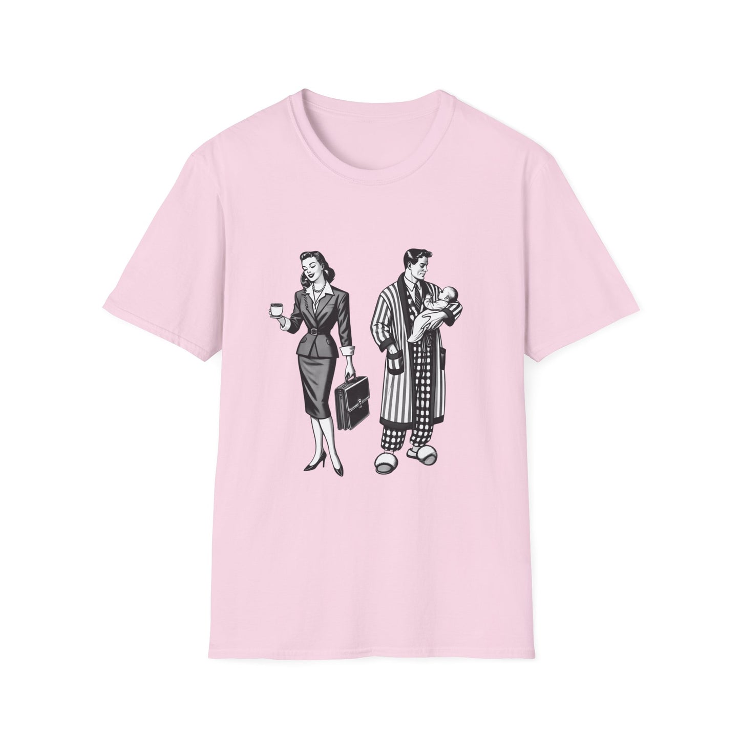 Working Mom and Mr. Mom Postmodern Unisex T-Shirt