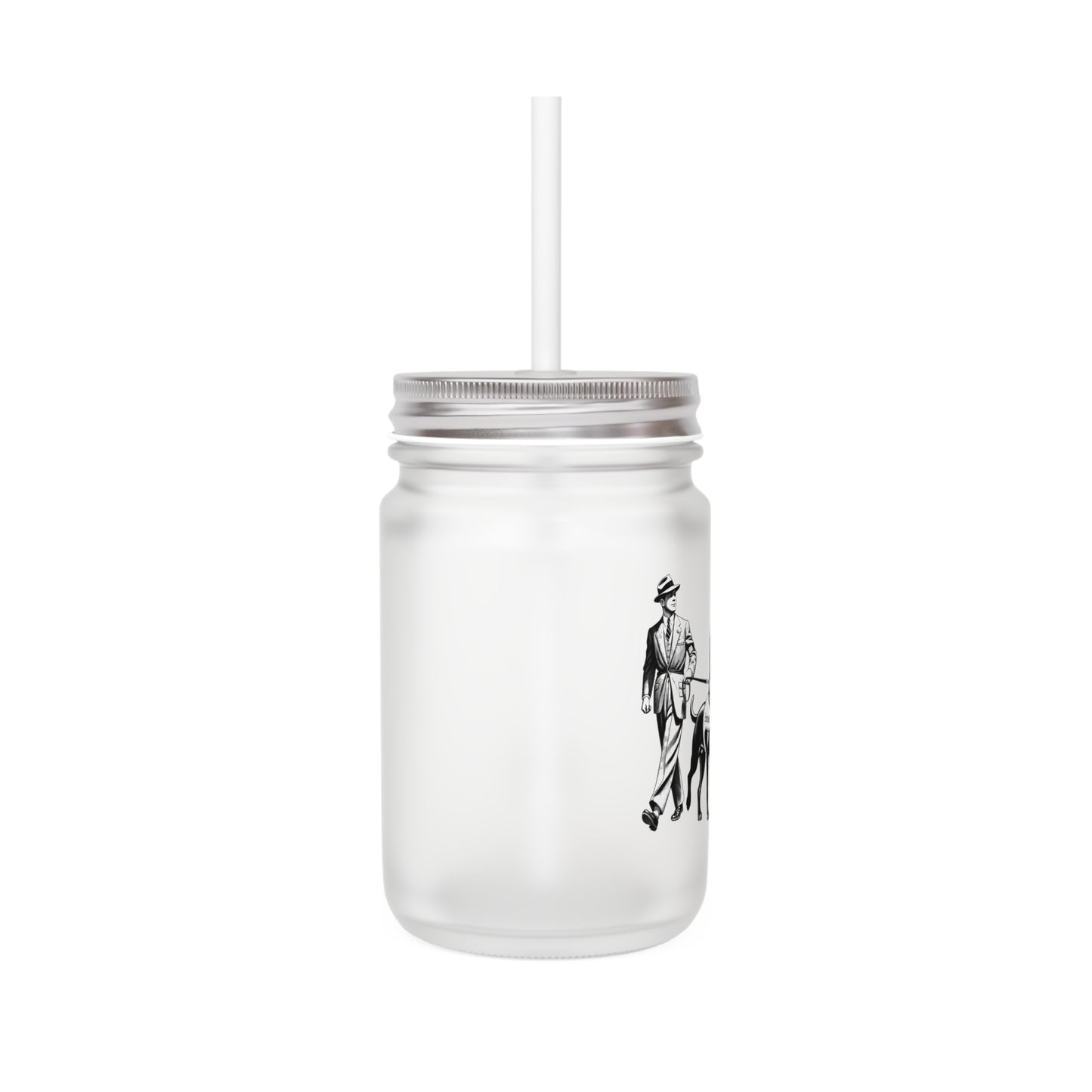 Emotional Support Dog Postmodern Mason Jar