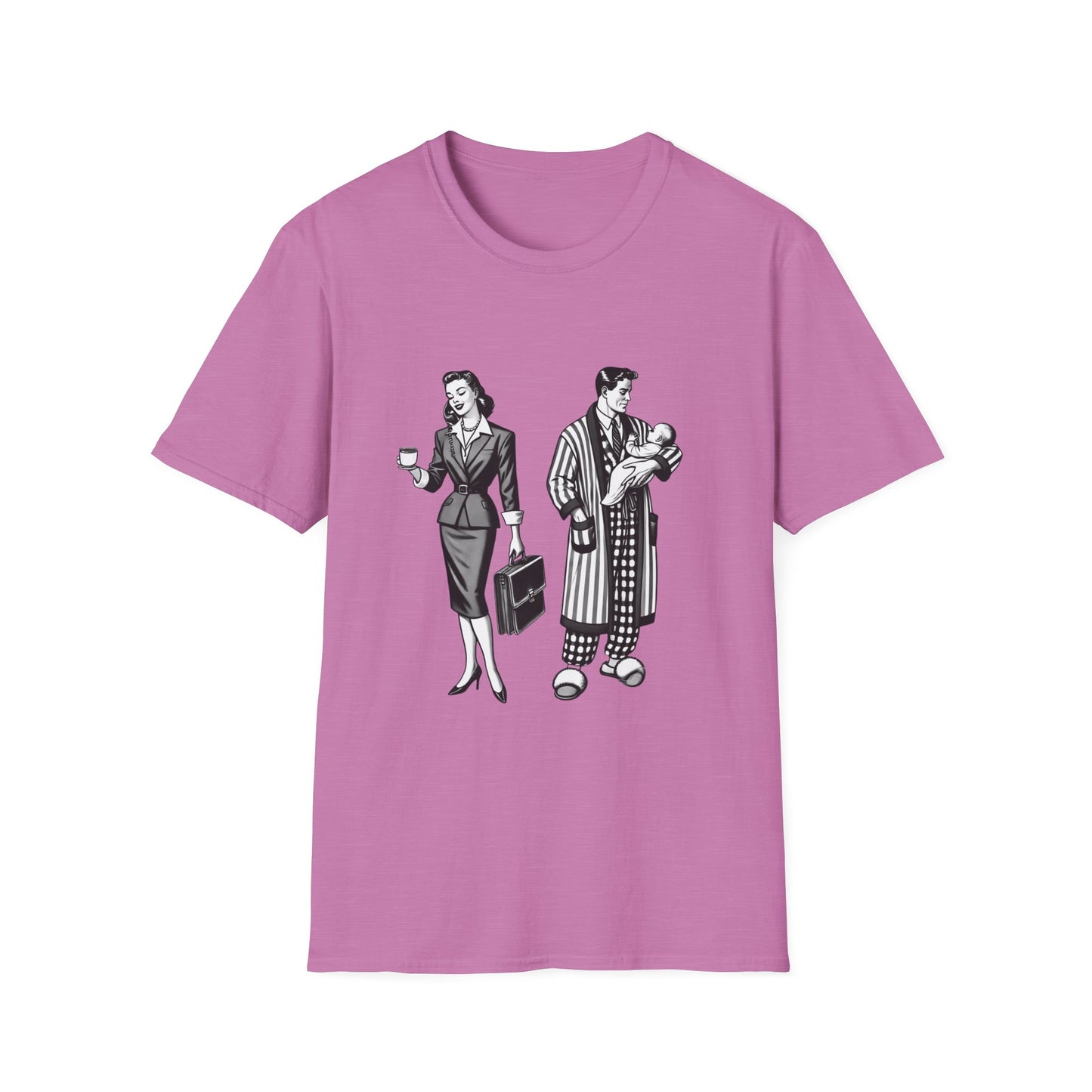 Working Mom and Mr. Mom Postmodern Unisex T-Shirt