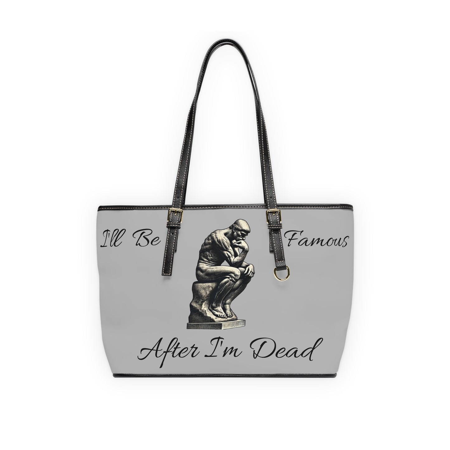 Philosopher Shoulder Bag - I’ll be famous after I’m dead - PU Leather Shoulder Bag