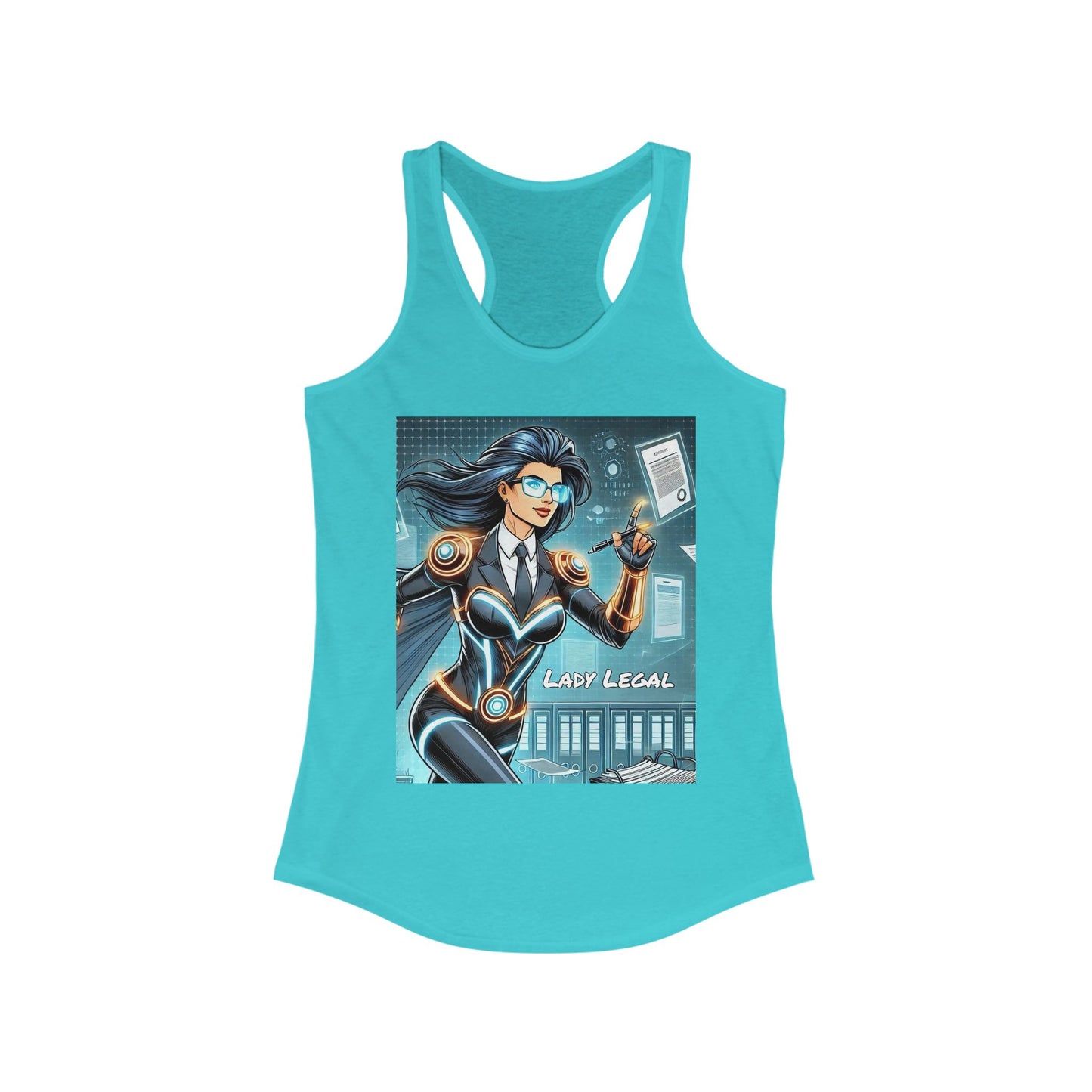 Lady Legal Super Hero Women's Racerback Tank