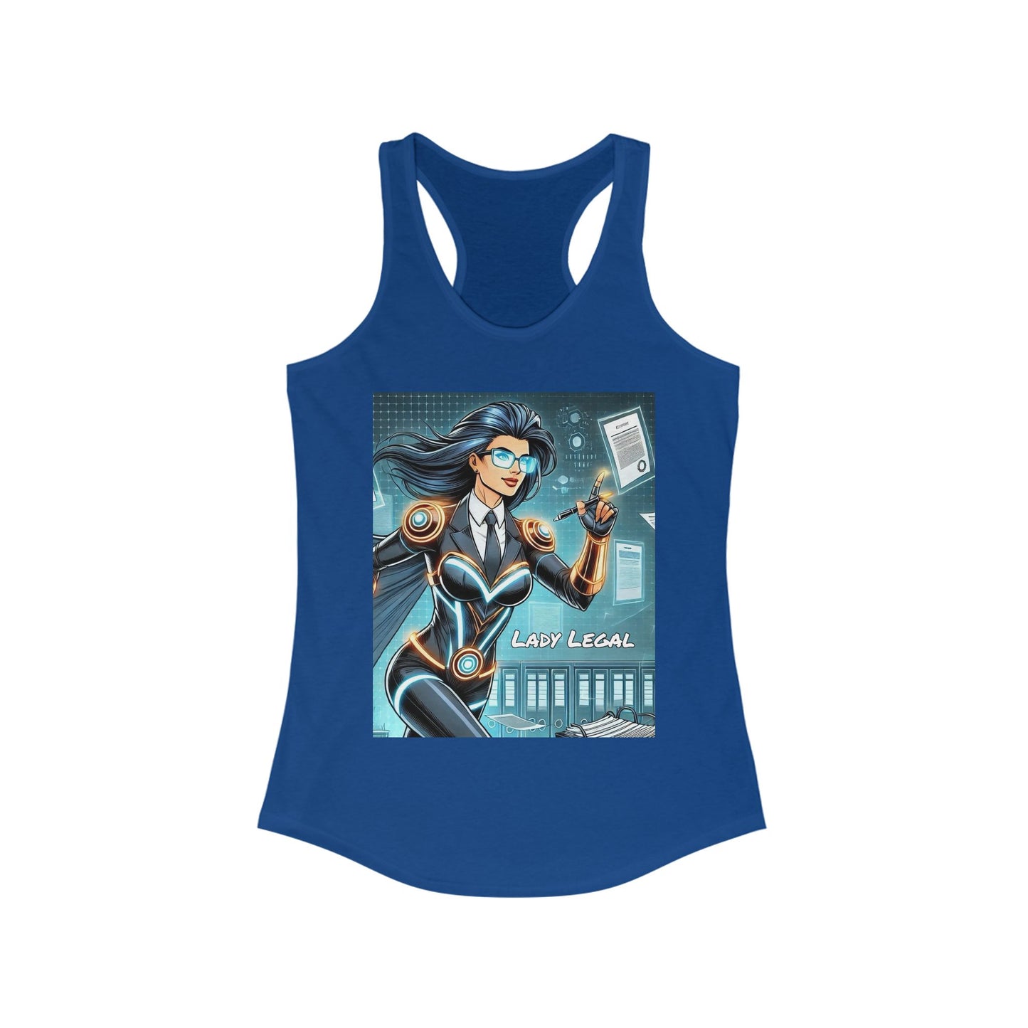 Lady Legal Super Hero Women's Racerback Tank