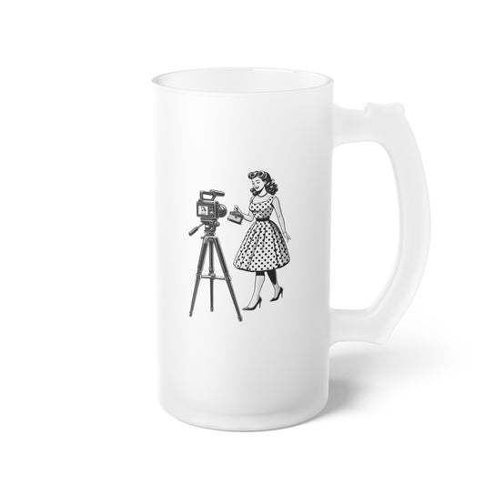 Vlogger Postmodern Frosted Glass Beer Mug