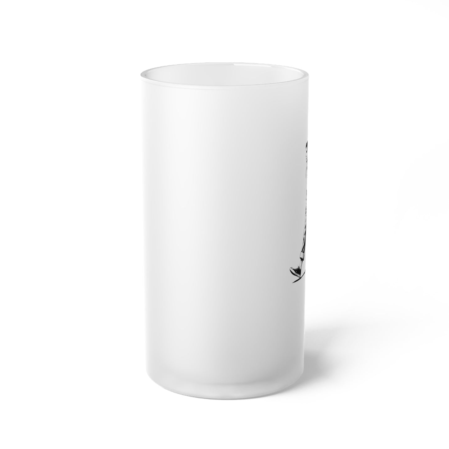 Earbuds Postmodern Frosted Glass Beer Mug