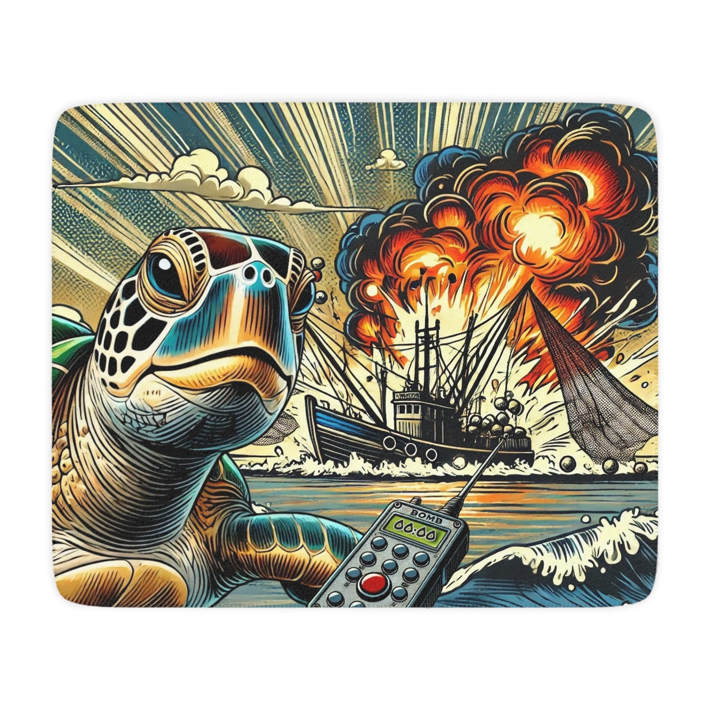 Sea Turtle’s Revenge Sherpa Blanket