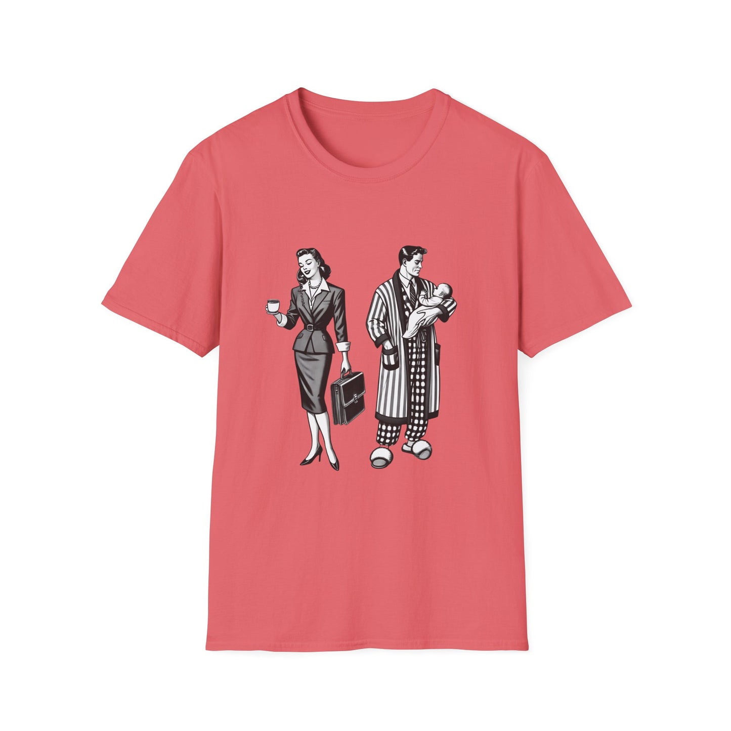 Working Mom and Mr. Mom Postmodern Unisex T-Shirt