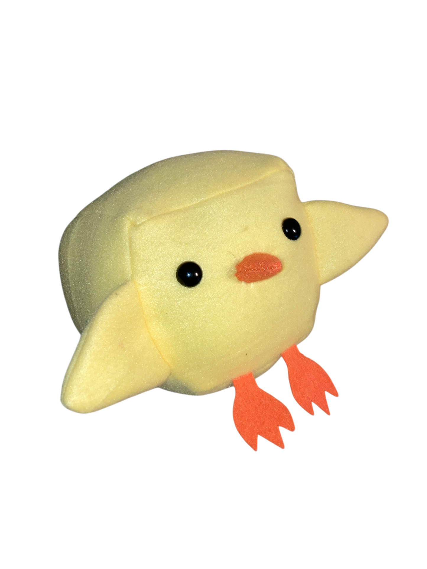 Baby Chick Cube Plushie 6 inch tall