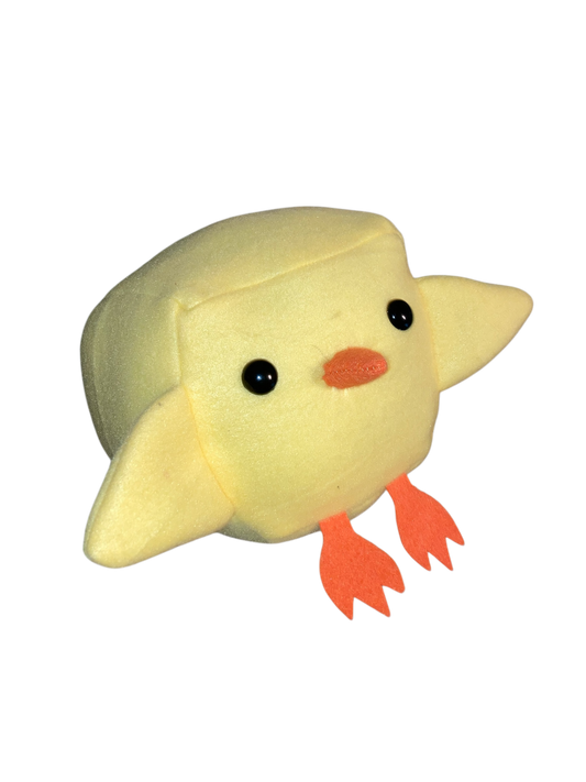 Baby Chick Cube Plushie 6 inch tall