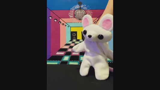 White Mouse Glove Puppet